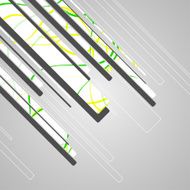 Abstract futuristic geometric shapes N7