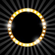 Golden Shiny Frame Vector Illustration N4