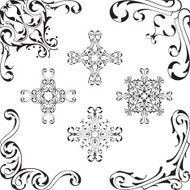 Antic vintage corner set