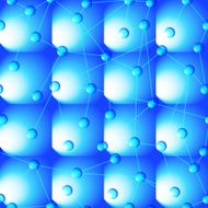 Abstract continuous vector background with bubbles