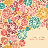 Abstract decorative circles corner pattern background