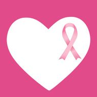 Breast cancer awareness pink ribbon Vector Illustration N7