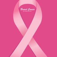 Breast cancer awareness pink ribbon Vector Illustration N9