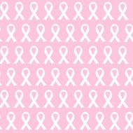 Breast Cancer Awareness Pink Ribbon Seamless Pattern Background