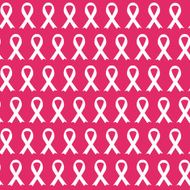 Breast Cancer Awareness Pink Ribbon Seamless Pattern Background N2