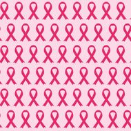 Breast Cancer Awareness Pink Ribbon Seamless Pattern Background N4