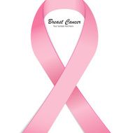 Breast cancer awareness pink ribbon Vector Illustration N10