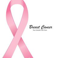 Breast cancer awareness pink ribbon Vector Illustration N11