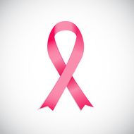 Breast cancer awareness pink ribbon Vector Illustration N14