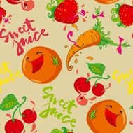 Fruits and Vegetables seamless pattern N8