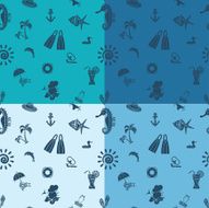 Four Background in Different Colors N21