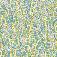Seamless floral curly colorful vintage background wallpaper N2