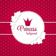 Princess Crown Background Vector Illustration N4