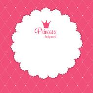 Princess Crown Background Vector Illustration N6