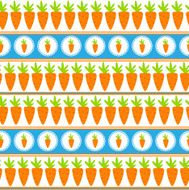 Carrot Seamless Pattern Background Vector Illustration