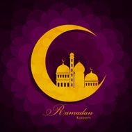 Ramadan Kareem Background Design Vector Illustration N8