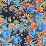 Watercolor Flowers N88