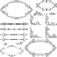 set of vintage elements N11