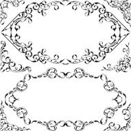 Set of vintage nice elements