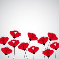 Abstract nature background Red poppy flowers N4