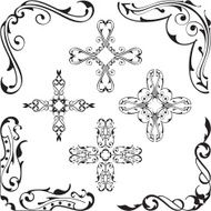 Ornament baroque corners