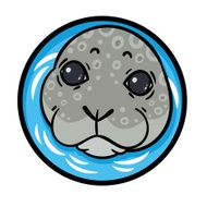 vector hand drawing eared seal N2