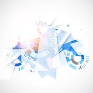 Abstract background with technological blue elements N2