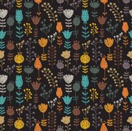 Seamless pattern in vector made of flowers N2