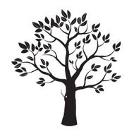 Black vector Tree N6