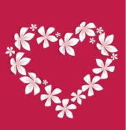Floral heart N34