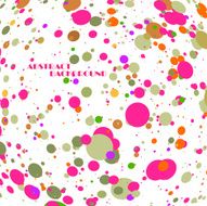 Abstract colorful frame of circles N11