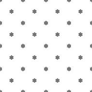 Vector seamless pattern snowflake