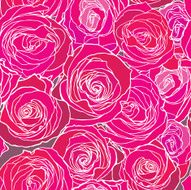 Seamless pattern with flowers rose N37