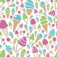 Ice Cream seamless pattern N16