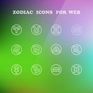 Zodiac icons for your design N4