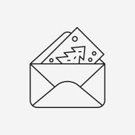 Christmas card line icon N4