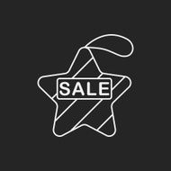 Christmas hanging line icon N2