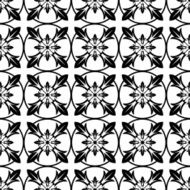 monochrome geometric seamless pattern N5