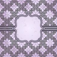 Vector vintage pattern and frame for design N3