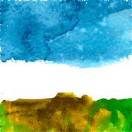 Watercolor Design Element N7