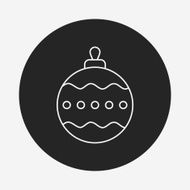 Christmas hanging line icon N13