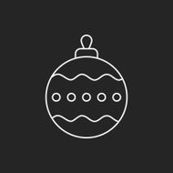 Christmas hanging line icon N14