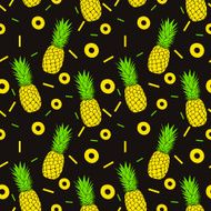 Seamless pineapples pattern