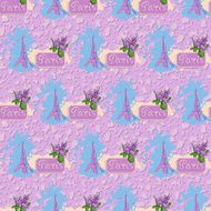 Colorful vector background of Tower Eiffel N3