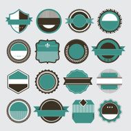Set of retro vintage labels N5