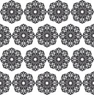 floral patten black and white seamless