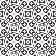 Ornamental seamless byzantine art style pattern Vector abstract background