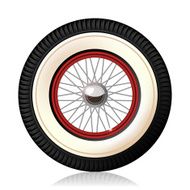Retro car wheel N4