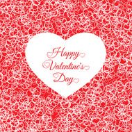 valentines day vintage lettering background with hearts N2