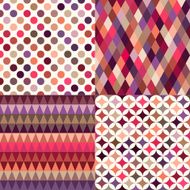 seamless colorful geometric pattern N10